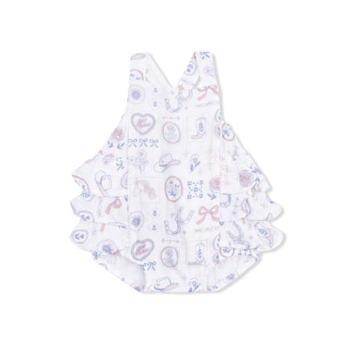 Ruffle Sunsuit, Country Western Heirlooms