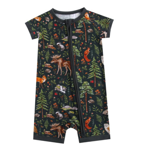 Wood You Be My Friend Short Sleeve Romper – Jammie Session