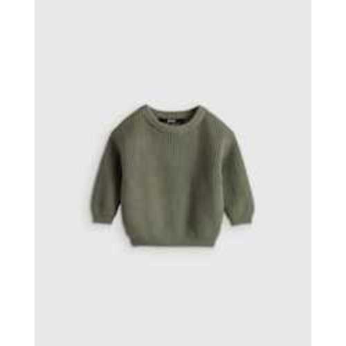 100% Organic Cotton Fisherman Tunic Sweater in Agave