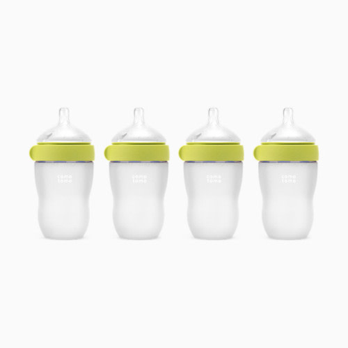 Silicone Baby Bottle 2.0 - Green, 8 Oz