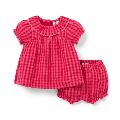 Baby Apple Red Gingham HATCH X Janie and Jack Baby Gingham Matching Set by Janie and Jack