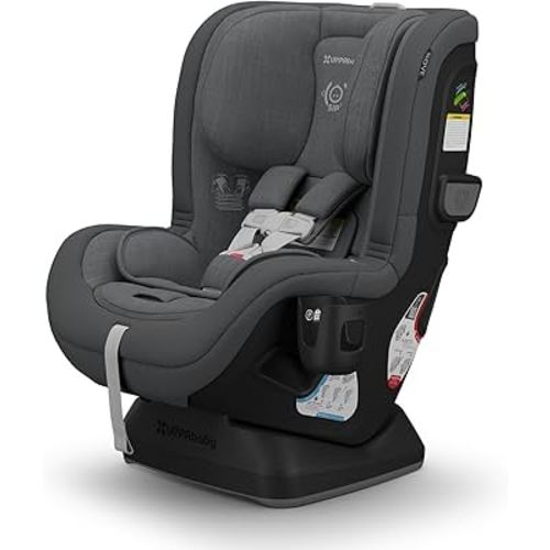 UPPAbaby Rove Convertible Car Seat - 2-in-1 Rear + Forward Facing - Quick + Secure 3-Step Install - Intuitive Safety Technology + Comfort Features - Cup Holder Included - Greyson (Grey Mélange)