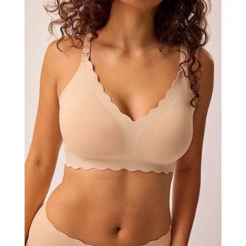 BareBond™ Cotton Maternity & Nursing Bra | Sand - Kindred Bravely