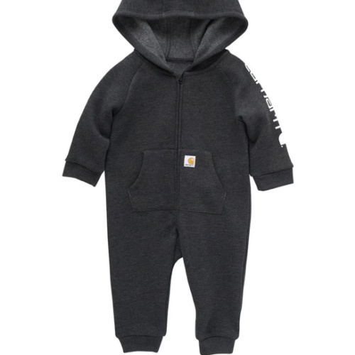 Carhartt Infant Boys' Logo Print Long Sleeve Hooded Zip-Up Onesie