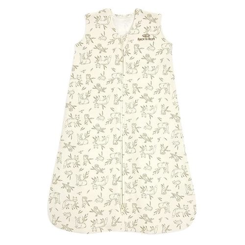 HALO SleepSack, 100% Cotton Wearable Blanket, Swaddle Transition Sleeping Bag, TOG 0.5, Lullaby Forest, Small, 0-6 Months