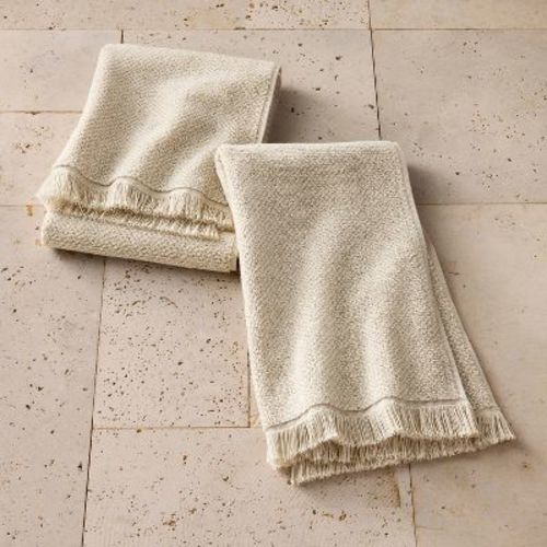 2pk Organic Texture Hand Towel Natural - Casaluna™