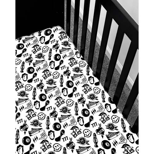Bamboo Crib Sheet in Cool Kid