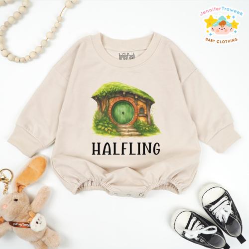 Halfling Baby Romper, One Baby to Rule Them All Bodysuit, Funny Movie Quote Baby Outfit, Geeky Baby Gift, Nerdy Infant Clothes