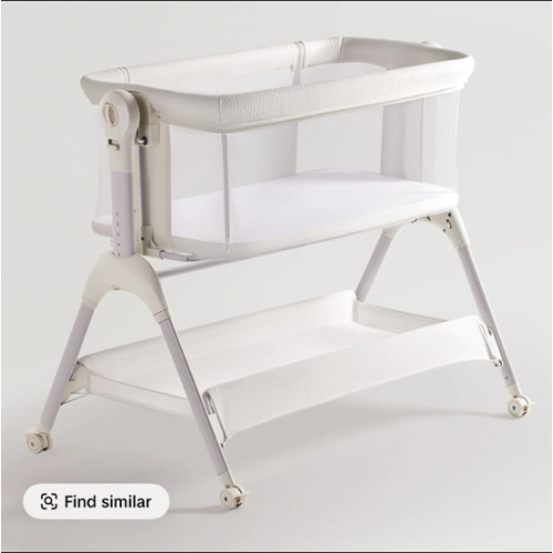 HARPPA Cuddly Sway | 3-in-1 Rocking Baby Bassinet & Bedside Sleeper with Anti-Reflux Mattress for Newborns | Attaches to Bed, Adjustable Height, Tool-Free Setup, Portable Wheels, CPSC Certified, Gentle Rocking Motion | Ideal for Infants, Safe Co-Sleeping