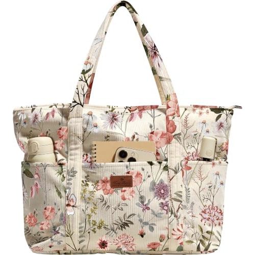 Miss Adola Large Aesthetic Corduroy Tote Bag for Women