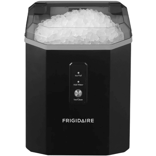 Frigidaire 33lb Countertop Nugget Pellet Ice Maker Self-Cleaning, Black, Model EFIC226