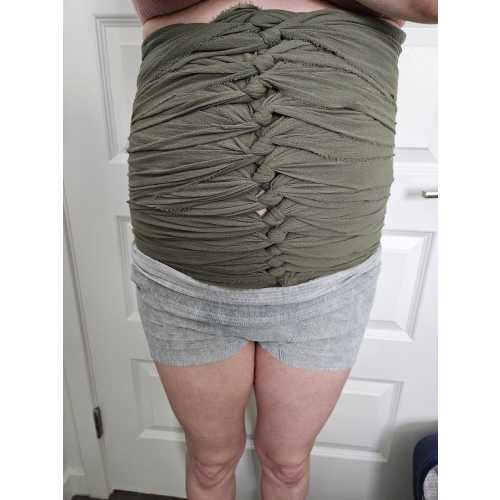 Postpartum Belly Binding Wrap – Organic Gauze Cotton Support for Healing After Birth | Bengkung Style Wrap for New Moms