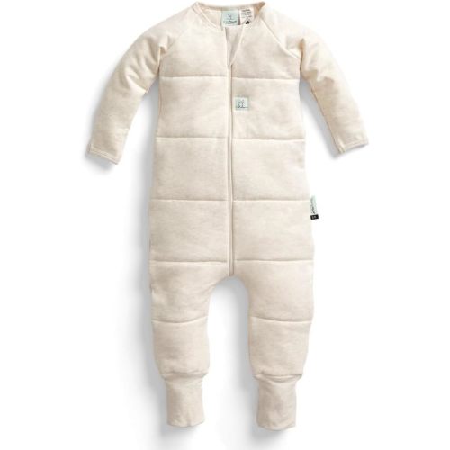 ergoPouch Sleep Onesie 2.5 TOG – Warm Baby Romper & Sleep Layer with Full-Zip, Guarding Against Blankets, Breathable & Movement-Friendly, Ideal for Transitional Sleeping (12-24 Months, Oatmeal Marle)