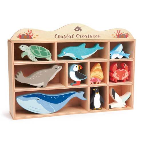Wooden Coastal Animal Figures