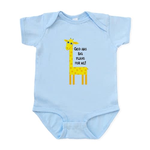 CafePress Cute Christian Infant Bodysuit Cute Infant Bodysuit Baby Romper Sky Blue