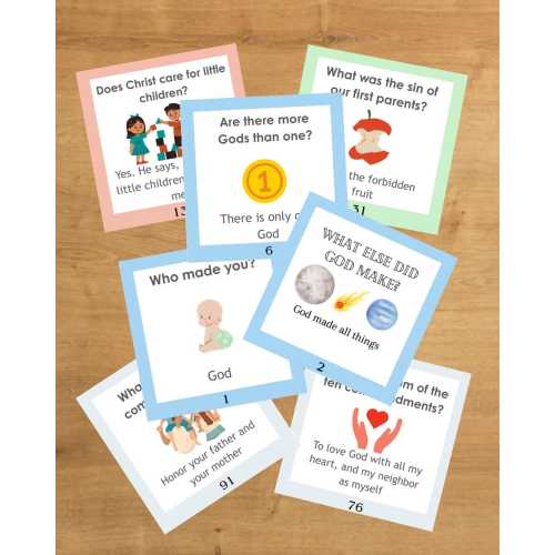 Westminster Shorter Catechism Flash Cards PDF Digital Download (complete)