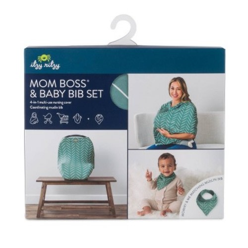 Itzy Ritzy Muslin Mom Boss 4-in-1 Nursing Cover, Color: Sage