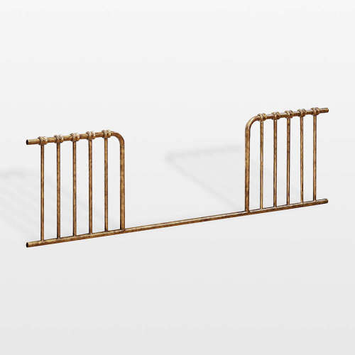 Namesake Abigail Vintage Gold Iron Toddler Bed Rail