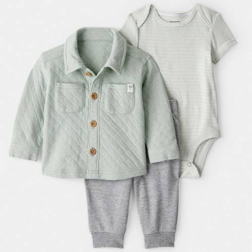 Baby Boy Carter's 3-pc. Quilted Jacket, Bodysuit & Pants Set 6mo