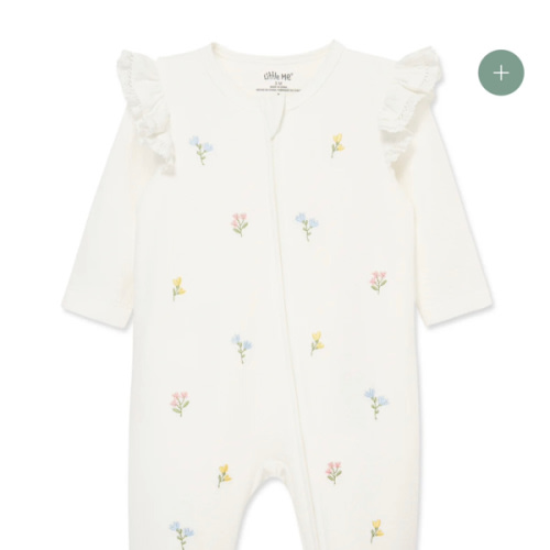 Flora 2-Way-Zip Footed One-Piece
