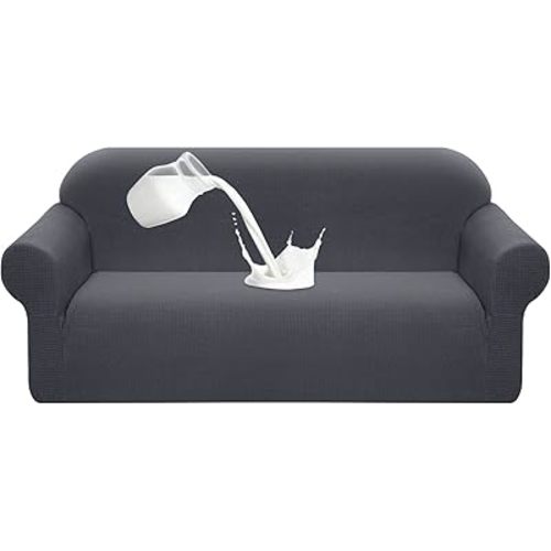 Granbest Premium Water Repellent Sofa Cover High Stretch Couch Slipcover Super Soft Fabric Couch Cover (Gray, Large)