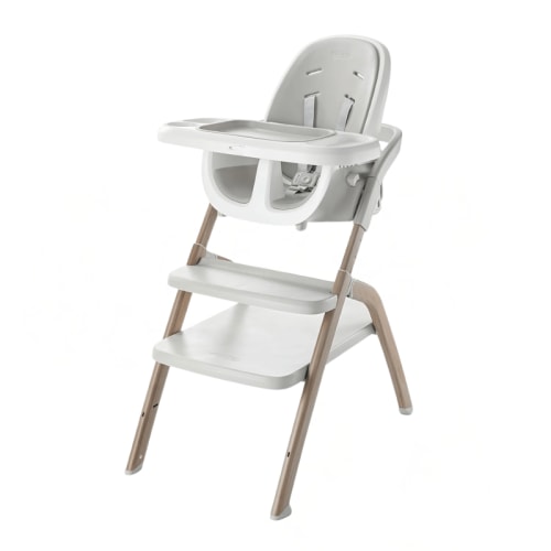 6-in-1 High Chair to Booster & Step Stool, 4 Heights, Compact Fold - Babies Mall