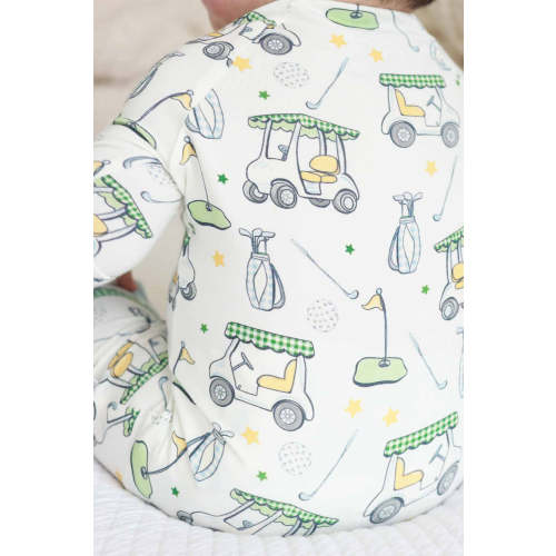 Country Club Cuties Convertible Zip Romper | Blue