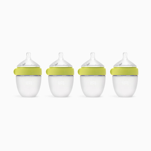 Comotomo Silicone Baby Bottle 2.0 - Green, 5 Oz, 4