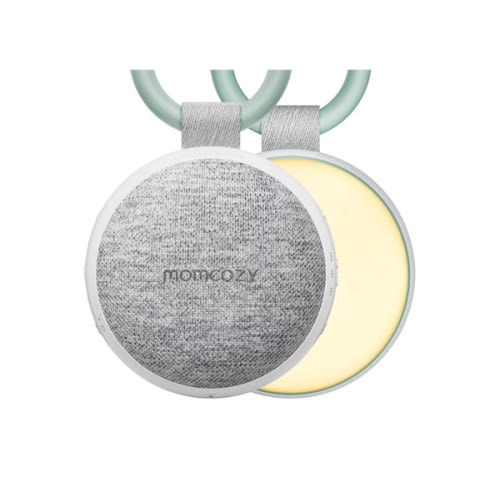 Momcozy Portable Sound Machine with Night Light, White Noise Sound Machine for Baby, 20 Soothing Sounds, Sound Therapy, Long-Lasting Power, Timer, Clips on Stroller, Baby Shower Gifts