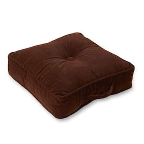 Omaha Wine Microfiber 21 in. x 21 in. Square Floor Pillow