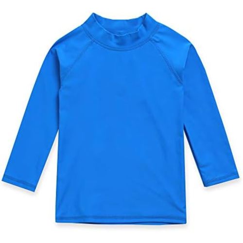 VAENAIT BABY 2T-7T Boys & Girls UPF 50+ Long Short Sleeve Rashguard Swim Shirt Quick Dry Without hat