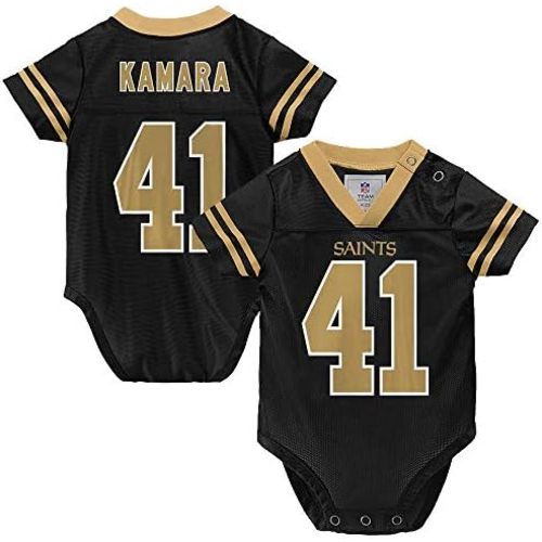 Outerstuff NFL Newborn Infants Team Color Name and Number Home Player Creeper Bodysuit Jersey