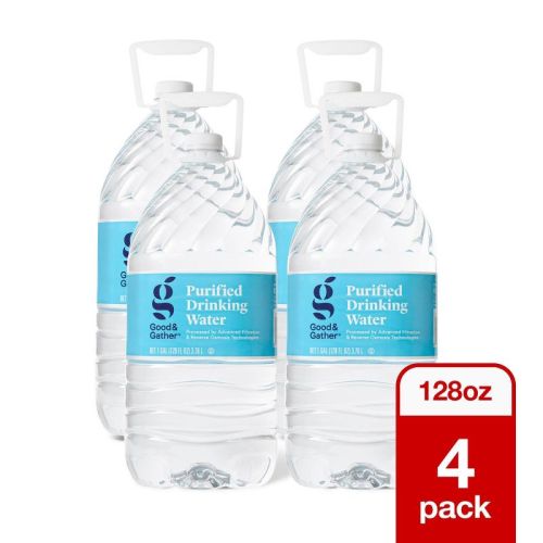 4 Pack/128 fl oz (1gal) Each Purified Water - Good & Gather™
