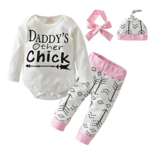 Daddy's Other Chick - Newborn & Infants Pajama Set - Alure Baby Collections