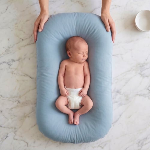 Little Manta Pastel Baby Lounger Nest