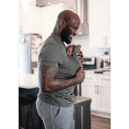 Lalabu Dad Shirt | Original Babywearing T-Shirt with Kangaroo Pouch | Baby Wrap Carrier for Newborns & Infants | Baby Wrap Carrier for Newborns | Essential for new Dads