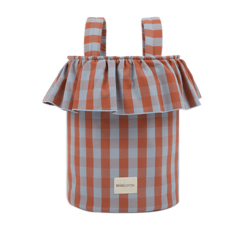 Basket Vichy - Red + Blue · Minicoton