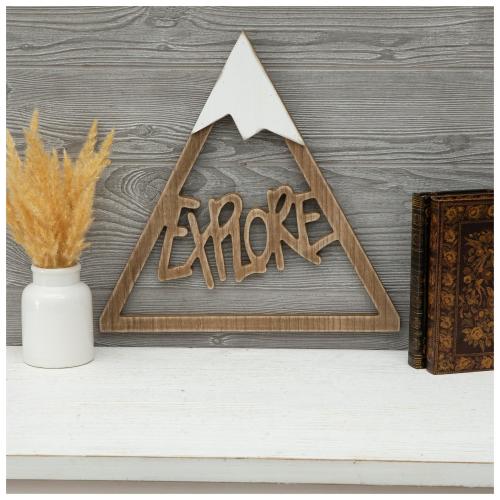 Explore Mountain Wood Wall Decor