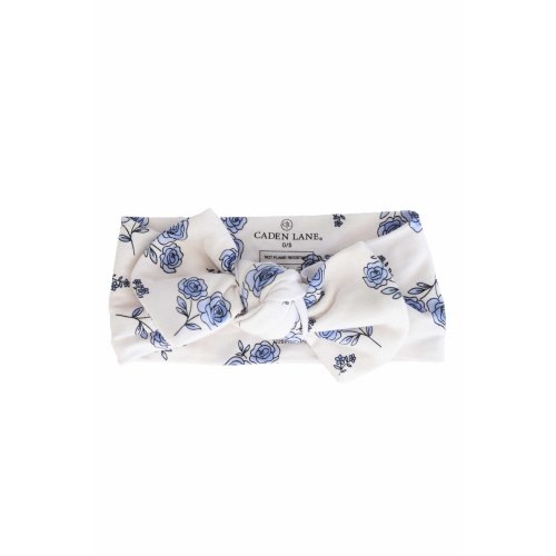 Sapphire Garden Knit Large Bow Headwrap