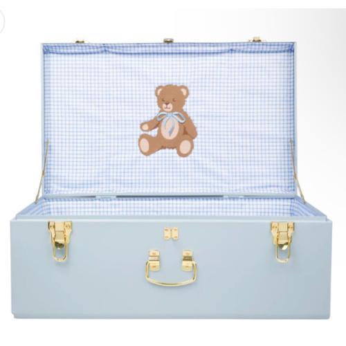 Quick Ship Teddy Bear Grand Baby Trunk - Light Blue