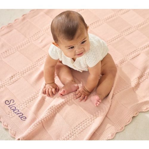 Cotton Knit Patchwork Organic Baby Blanket