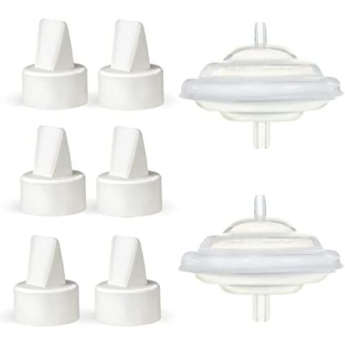 Replacement Duckbill Valves and Backflow Protector for Spectra, Compatible Pump Parts for Spectra S1 Spectra S2 Spectra 9 Plus by PumpMom (Not Original Spectra S2 Accessories)