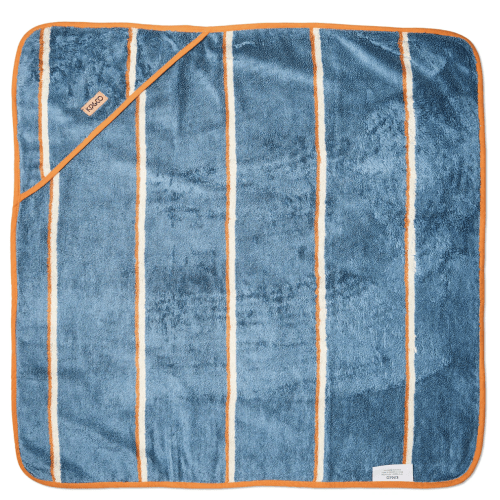 Blue Lagoon Stripe Bamboo Terry Baby Towel