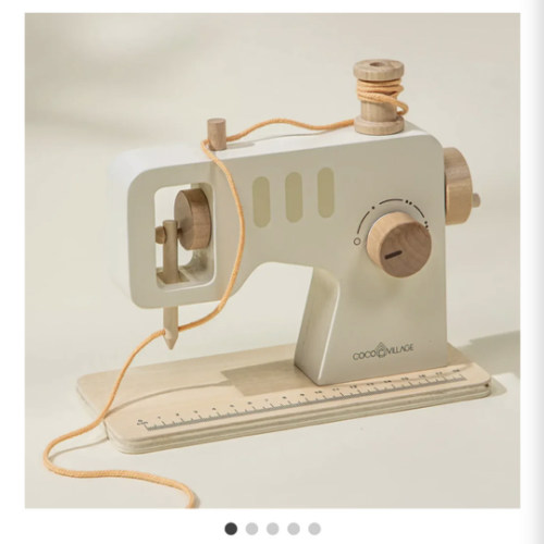 Wooden Sewing Machine Playset