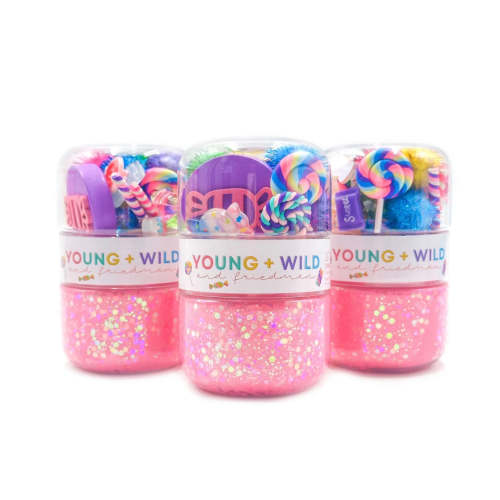 Young + Wild and Friedman - Grab & Go Dough Jar - Candy