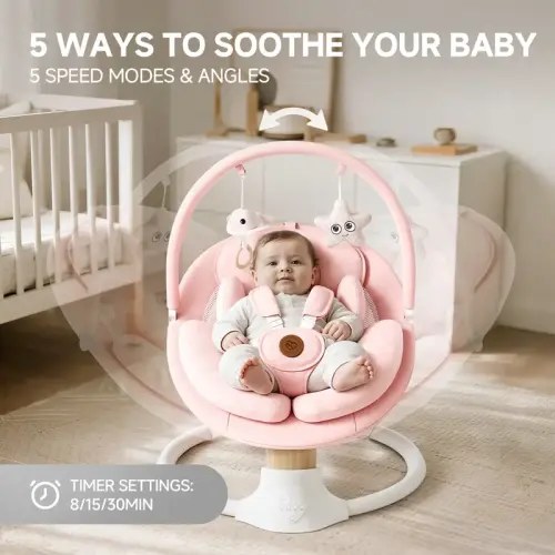 BabyBond Smart Baby Swing for Infant, Electric Baby Bouncer for - TikTok Shop
