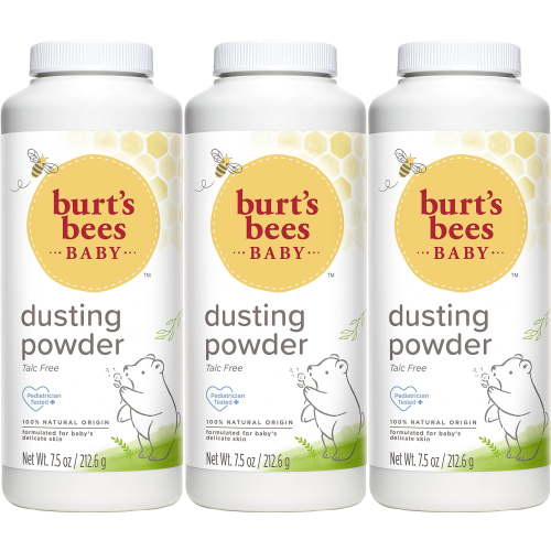 Burt's Bees Baby Powder, Hypoallergenic, Non-Irritating, Calming Skin Care, Dusting Powder, Value Pack, 7.5 Ounce (Pack of 3)