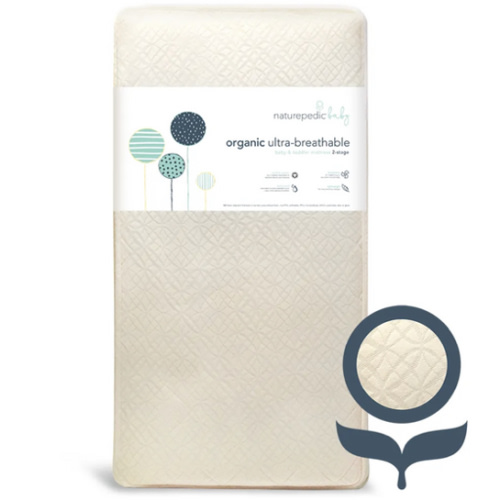 Organic Breathable Ultra Baby Crib Mattress (2-Stage)