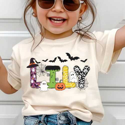 Personalized Kids Halloween Shirt: Custom Spooky Toddler Tee