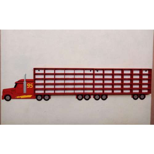 Mack Truck cars Toy shelf storage for cars Toddler boy gift Display wooden shelf Mack organizer Gift for grandson Car lover gift